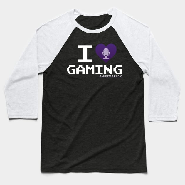 I Love Gaming Baseball T-Shirt by KryptoFox84